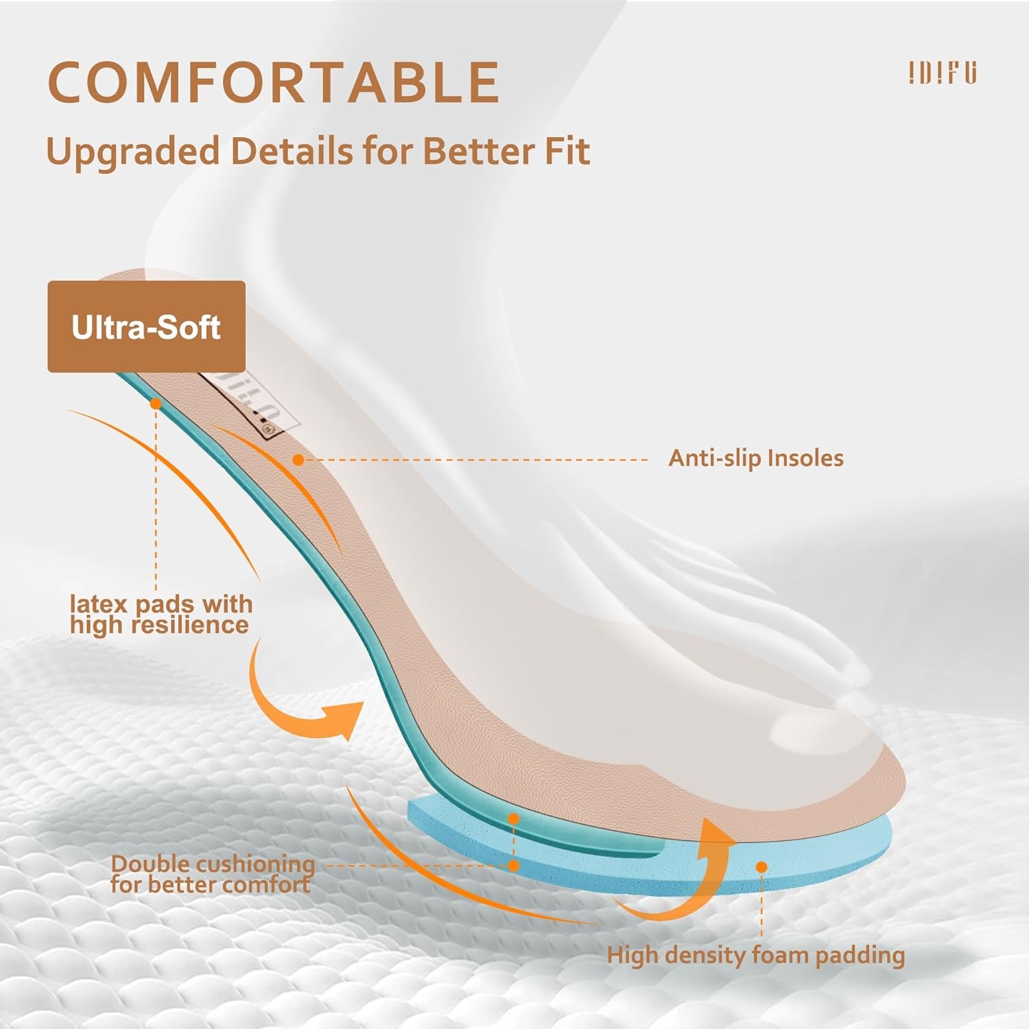 image:imageIDIFU Womens Candy Dress Mary Jane Shoes Low Block Heels Closed Round Toe Office Work Church Wedding PumpsBlack Pu