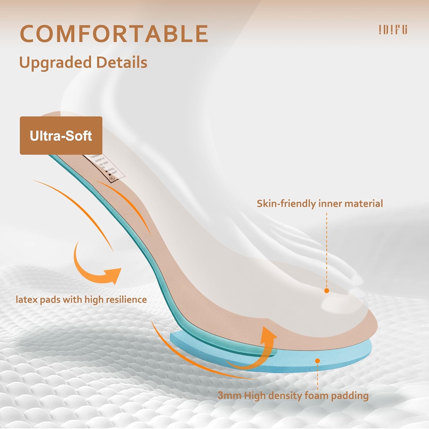 image:imageIDIFU Womens Pumps Dress Shoes for Women Mary Jane Low Chunky Closed Toe TStrap Womens Dress Shoes Wedding Shoes for Bride Black Nude Silver Heels for WomenWhite Pu