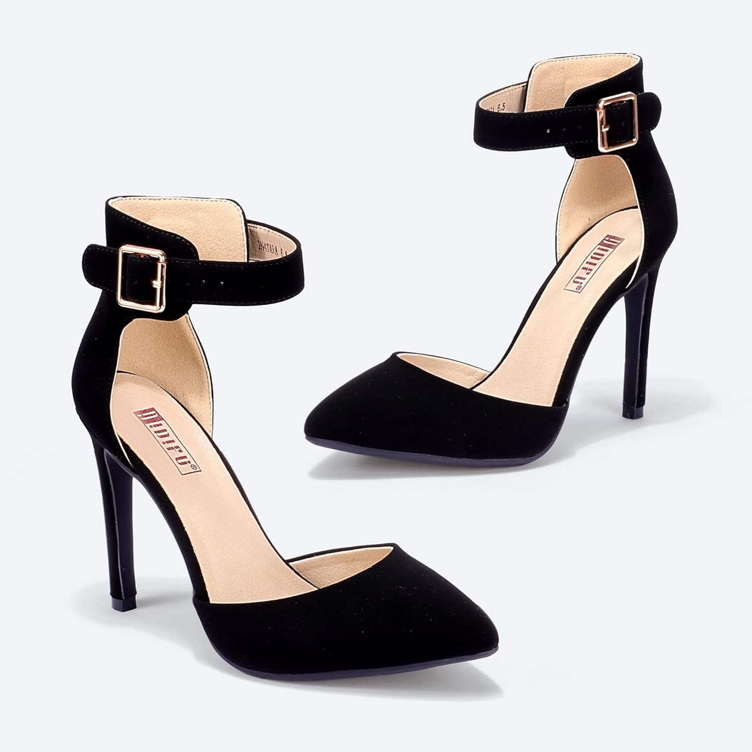image:imageIDIFU Womens Stiletto PumpsS Black Nubuck