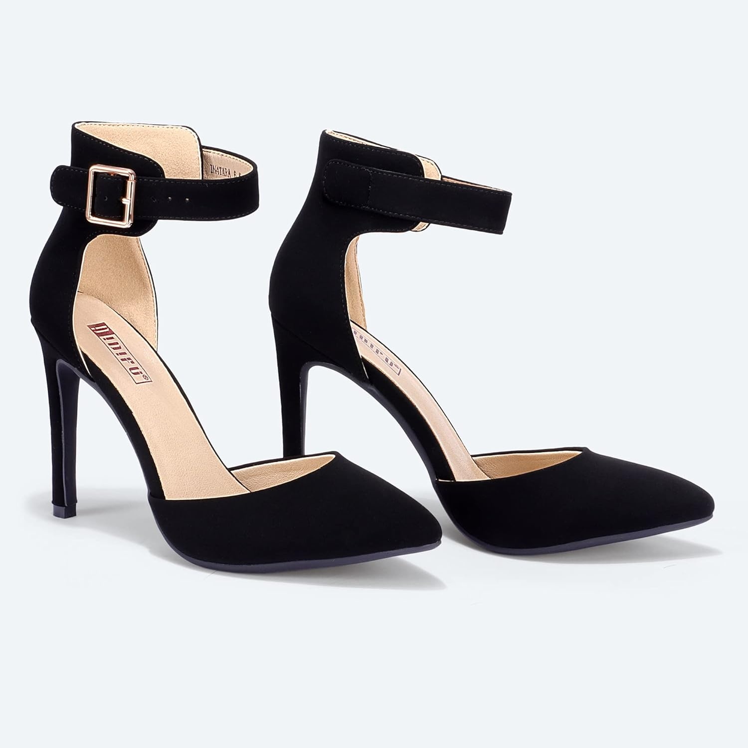 image:imageIDIFU Womens Stiletto PumpsS Black Nubuck