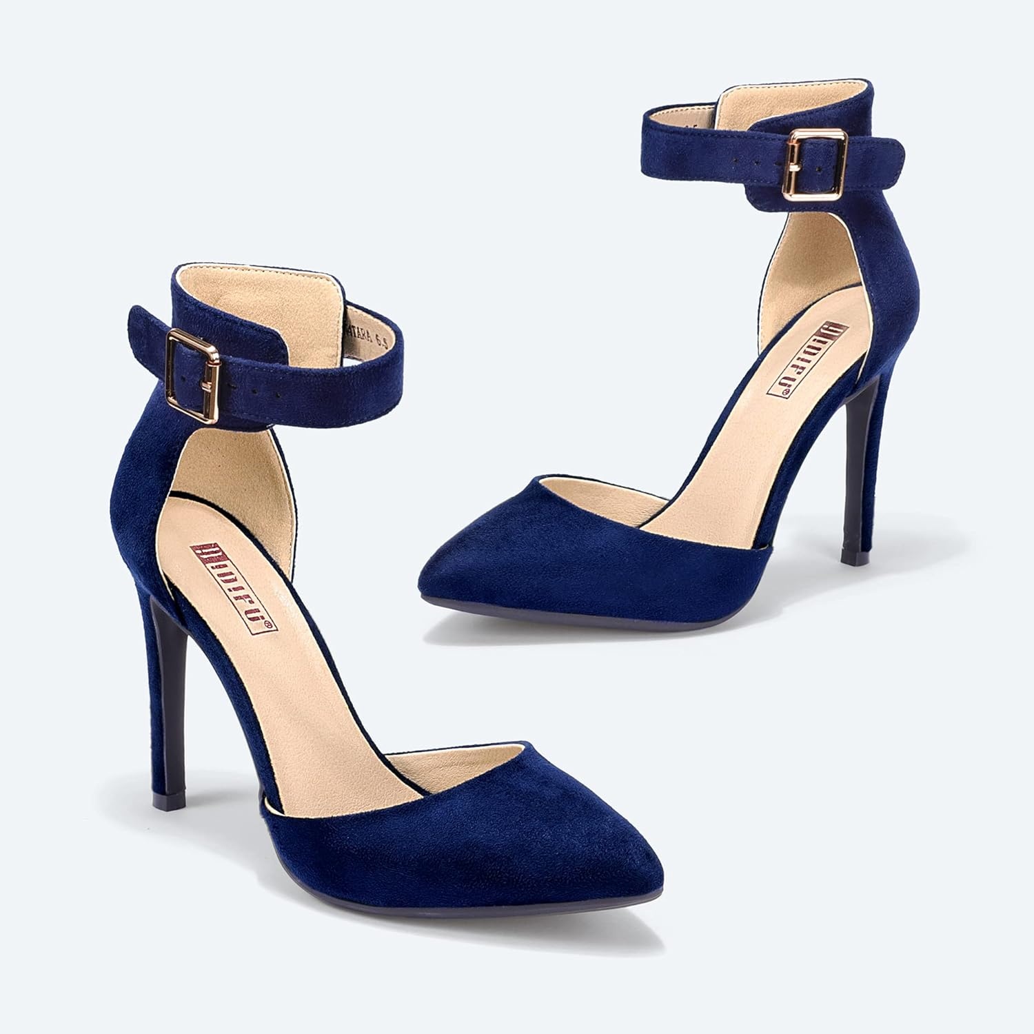 image:imageIDIFU Womens Stiletto PumpsS Blue Suede