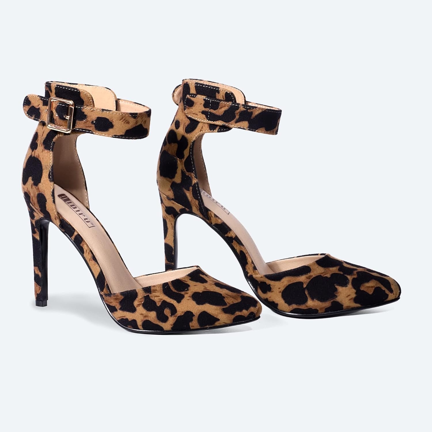 image:imageIDIFU Womens Stiletto PumpsS Leopard Suede