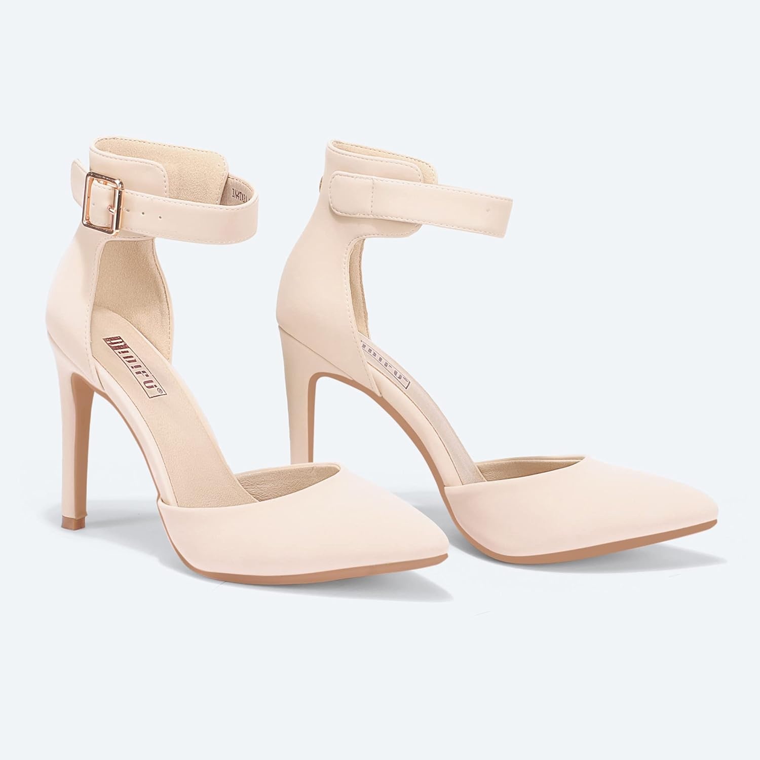 image:imageIDIFU Womens Stiletto PumpsS Nude Nubuck