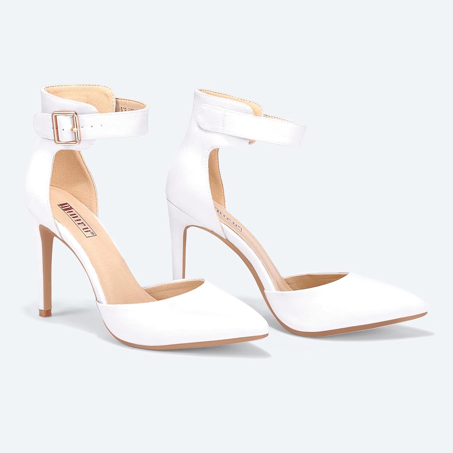 image:imageIDIFU Womens Stiletto PumpsS White Pu