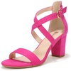 Hot Pink Suede