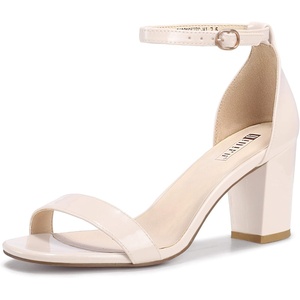 image:imageIDIFU Womens 3 Inch Heel Sandals for WomenNude Patent