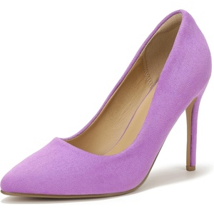 image:imageIDIFU Womens IN4 Classic Pointed Toe High Heels Pumps Wedding Dress Office ShoesLavender Suede