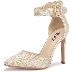 image:imageIDIFU Womens Stiletto PumpsS Gold Glitter