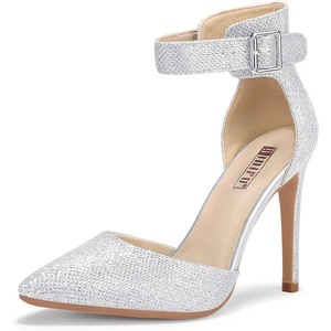 image:imageIDIFU Womens Stiletto PumpsS Silver Glitter