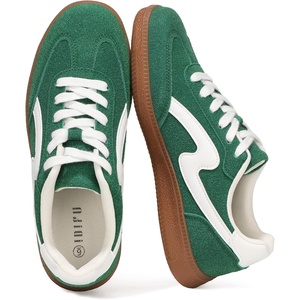 image:imageIDIFU Womens Fashion Sneakers Comfortable Cute Casual Tennis Shoes Non Slip Memory Foam Lightweight Trendy Retro SneakersGreen