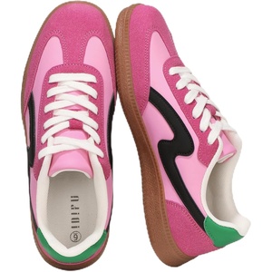 image:imageIDIFU Womens Fashion Sneakers Comfortable Cute Casual Tennis Shoes Non Slip Memory Foam Lightweight Trendy Retro SneakersHotpink