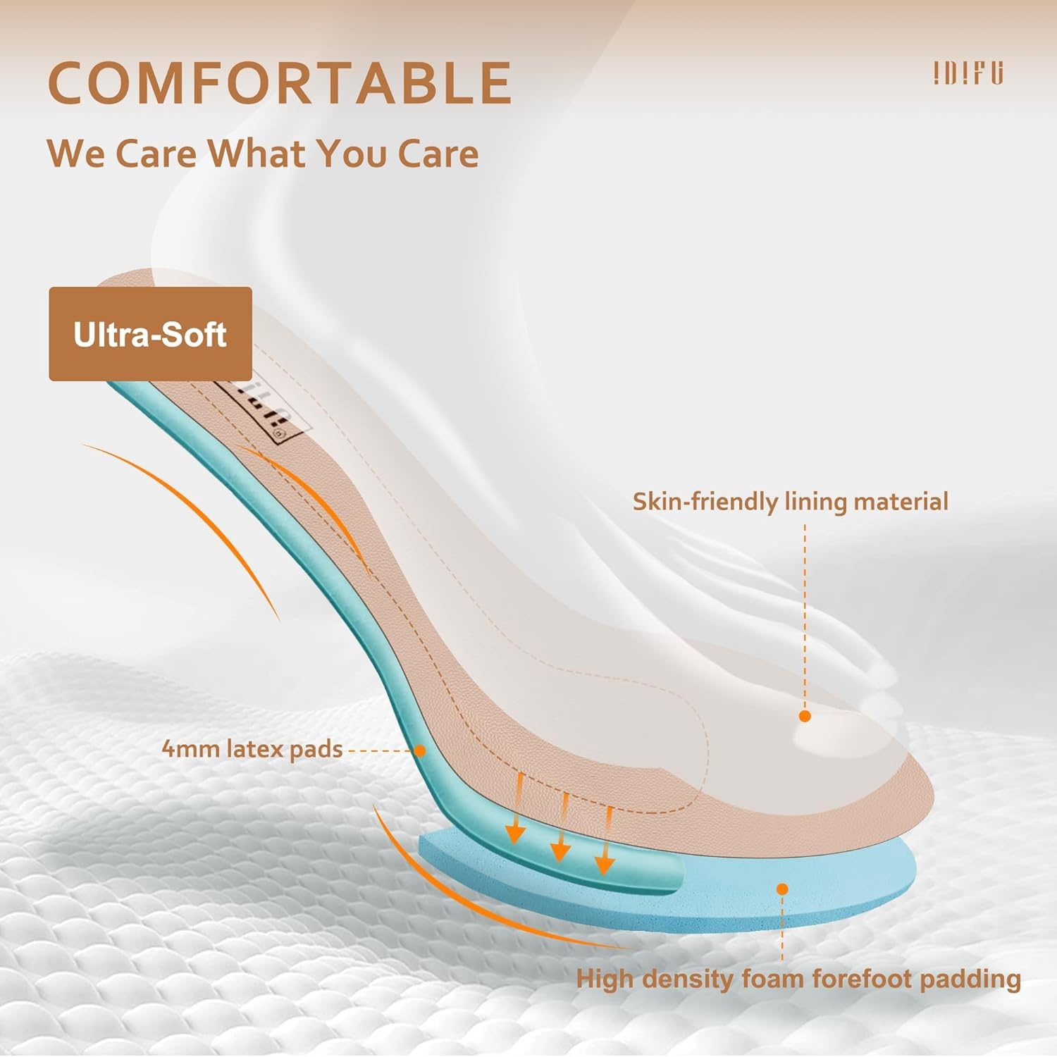 image:imageIDIFU Womens Dress Shoes for Women Pumps Mary Jane Heels Low Block Round Closed Toe Wedding Office WorkWhite Pu